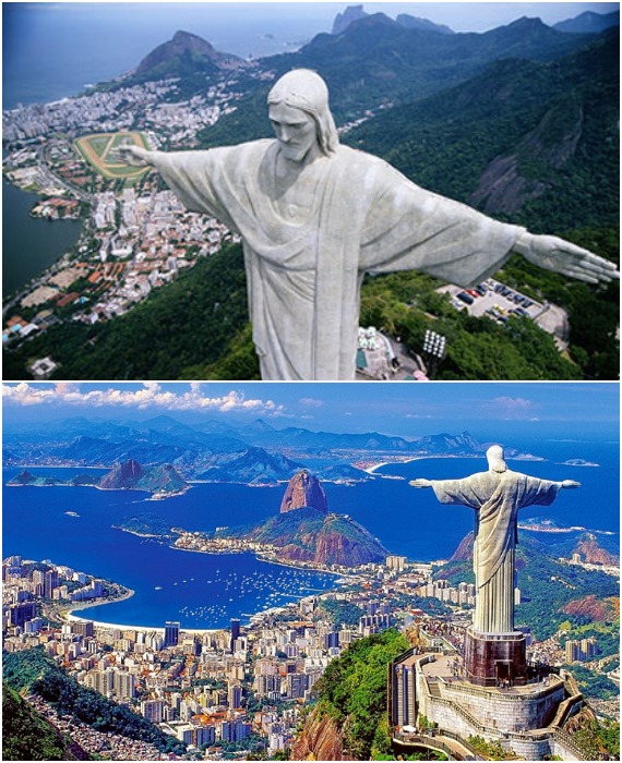 Статуя Христа Искупителя в Рио-де-Жанейро – один из самых высоких монументов Иисуса на планете (Бразилия).