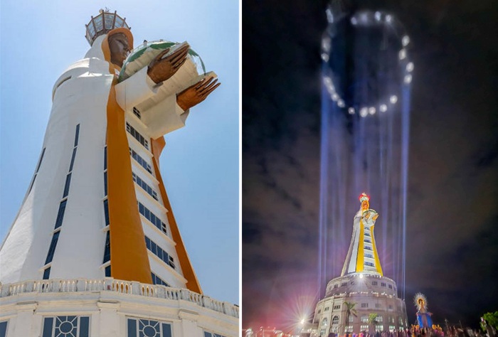 Башня мира стала важным местом паломничества Филиппин.