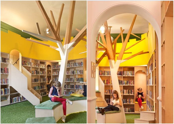 Проект The Children’s Library at the Guille-Alles номинирован на лучший дизайн «Гражданского и культурного интерьера» премии Dezeen Awards 2020 (Сент-Питер-Порт, Великобритания).
