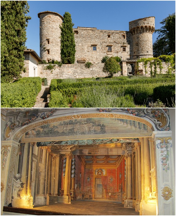 Остатки былой мощи и роскоши древнейшего замка Тосканы (Castello di Meleto Wine, Италия).