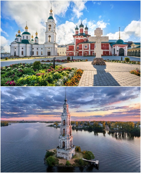 В Угличе сохранилось множество церквей, соборов и монастырей, являющихся архитектурными жемчужинами древнего города и всей России. 