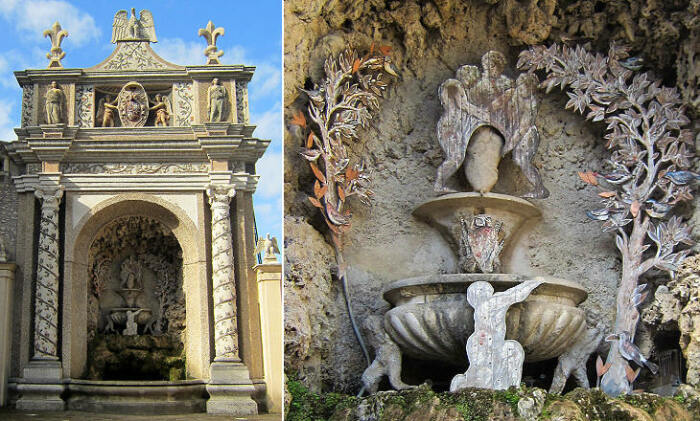На территории парково-садовой зоны создано более 500 фонтанов разных размеров и конфигурации (Villa d’Este, Тиволи).