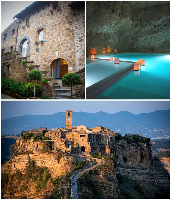 Дом с пещерами в современном исполнении: дань средневековому городу Италии (Domus Civita, Чивита-ди-Баньореджо).