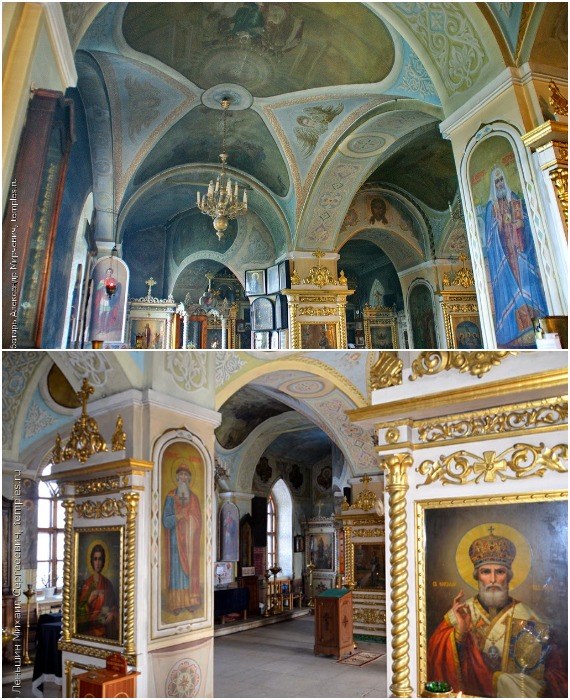 Впечатляющее убранство Владимирской церкви в селе Быково (Московская область).