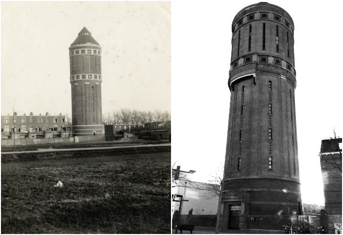 Вплоть до 1980-х годов 43,5 метровая башня с резервуаром объемом 1 тыс. кубометров воды использовалась по прямому назначению (Amsterdamsestraatweg Water Tower, Утрехт).
