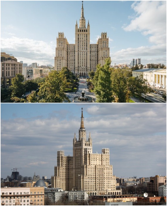 Высотка на Кудринской площади 16 раз становилась съемочной площадкой для культовых советских фильмов (Москва).