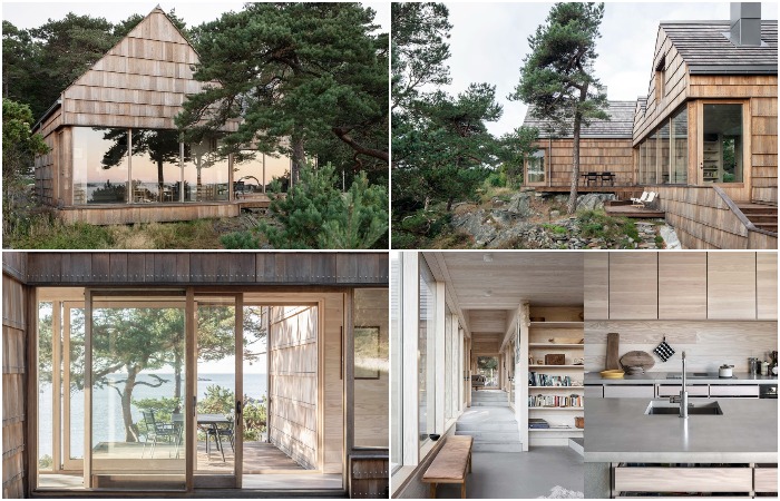 Обрезки дубовых досок и отходы лесопилки компании Dinesen вдохновили на строительство загородной резиденции под названием Saltviga House (Норвегия).