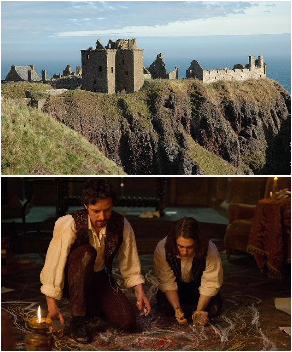 В замке Данноттар снимали некоторые сцены фильма «Виктор Франкенштейн».