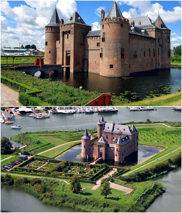 Средневековая архитектура, великолепные сады, пасторальная обстановка и увлекательные исторические экспонаты делают замок Муйдерслот популярной достопримечательностью (Нидерланды).