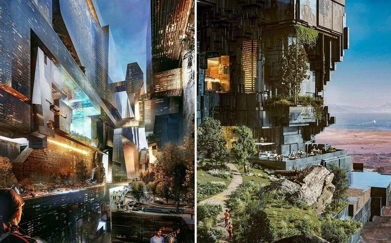 В каждой квартире, магазине или кафе Mirror Line будет собственный сад. В каждой квартире, магазине или кафе Mirror Line будет собственный сад.