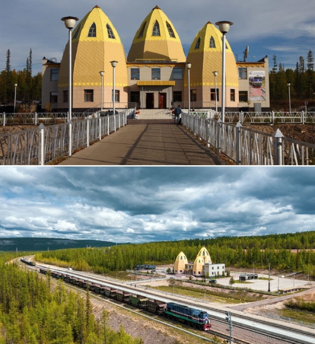 Конечный пункт суровой Амуро-Якутской железнодорожной магистрали порадует национальным колоритом (Томмот, Якутия).