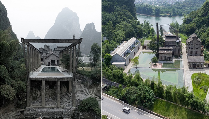Новый проект преобразований был основан на преемственности, без отрицания и подражания старому комплексу (Alila Yangshuo, Китай). 