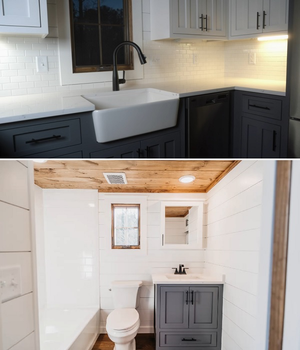В Denali XL Bunkhouse обустроены полноценная кухня и ванная комната.