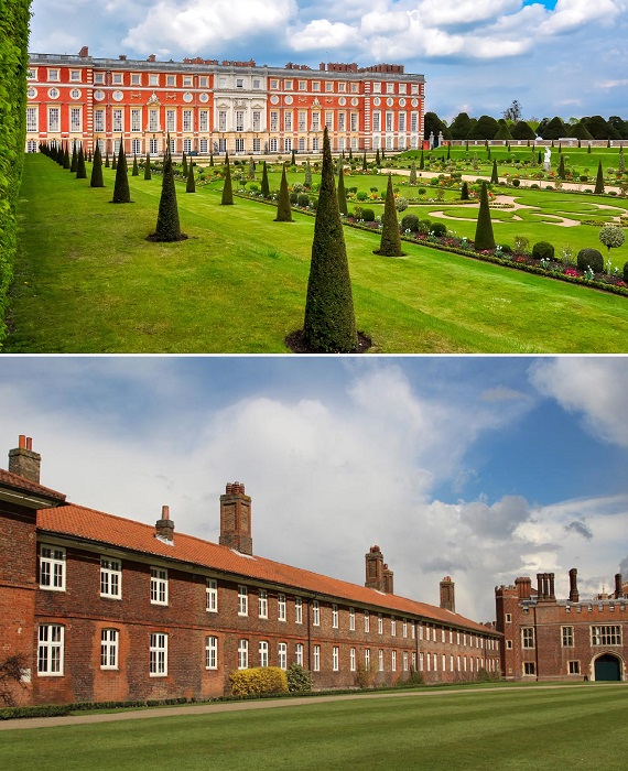 При Георге III некоторые помещения королевской резиденции переоборудовали под квартиры, которые предоставлялись за особые заслуги пред Англией и королевской семьей (Hampton Court Palace, Великобритания). 