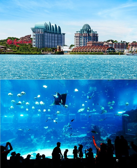Resort World Sentosa – один из крупнейших тематических парков на всем азиатском континенте и единственный в мире, где имеются подводные апартаменты (Сингапур).