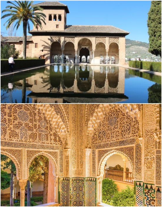 Старинный замок Альгамбры – все, что осталось от правления мусульман на испанской земле (Palacio de los Leones, Испания).