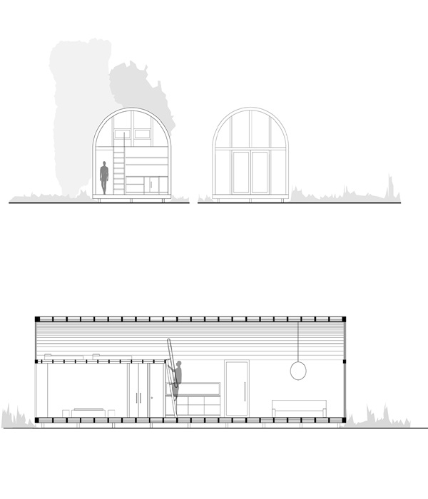 План-чертеж Catalejo house, разработанный Tololo Ugarte.