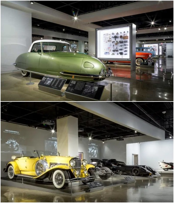 В Музее собрана уникальная коллекция автотранспорта, которая постоянно обновляется и пополняется (Petersen Automotive Museum, Лос-Анджелес).