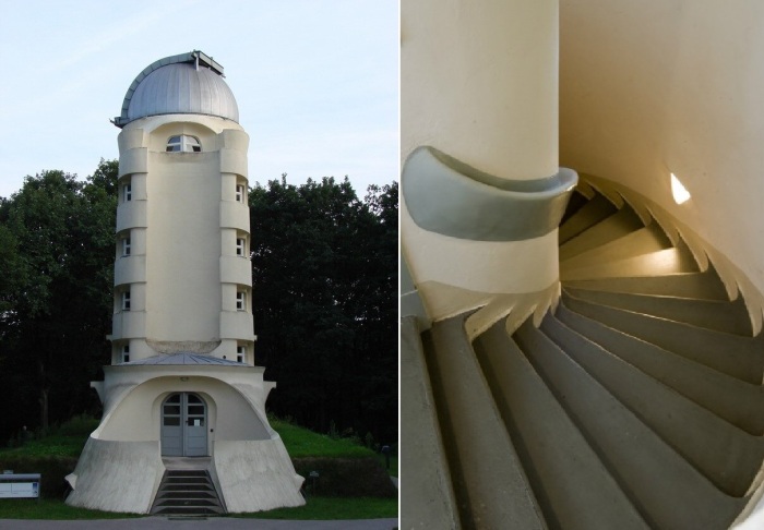 Обсерватория, спроектированная Эрихом Мендельсоном – новаторское здание, ставшее одной из немногих достопримечательностей архитектуры экспрессионизма в Германии (Потсдам).