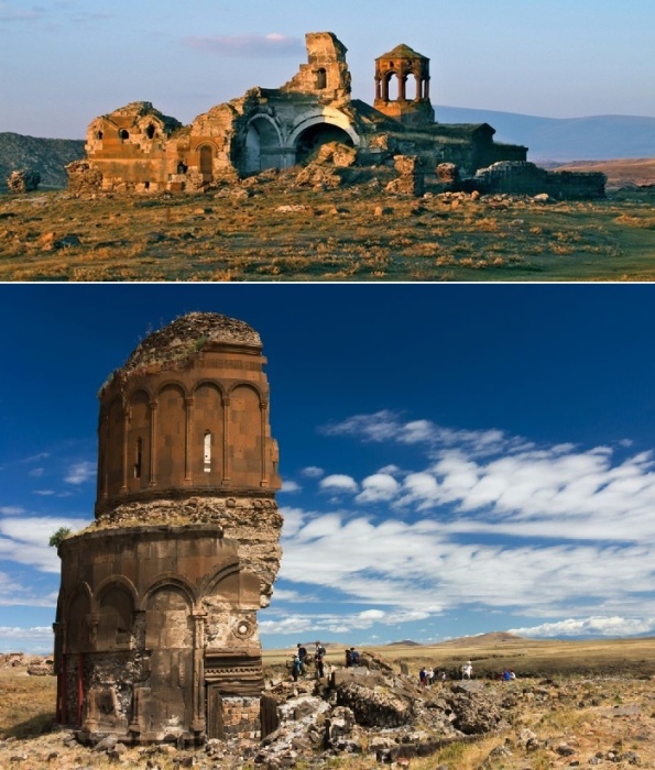 Церковь Святого Спасителя находится среди руин города Ани (Турция).