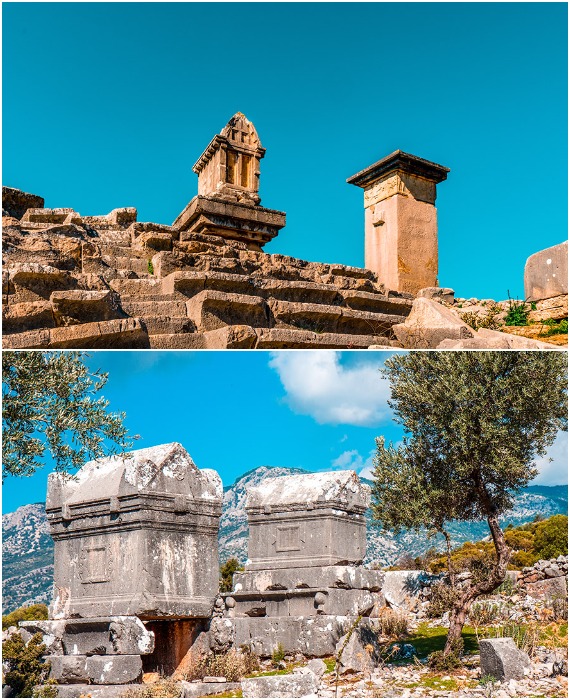 Остатки гробниц и мавзолеев древних ликийцев – наиболее значимые археологические памятники, сохранившиеся до наших дней.