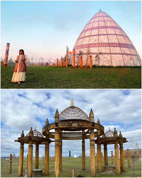Традиционные постройки и развлечения коренных кочевых народов Якутии доступны только в дни проведения главного национального праздника Ысыах Туймаады. 