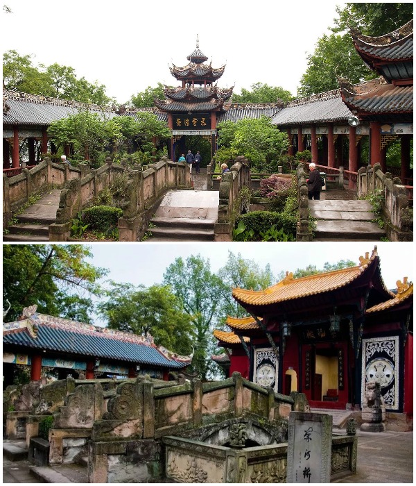 На территории Фэнду сохранилось около 30 храмов, связанных с ритуалом перехода в загробную жизнь и поминовения усопших (Китай).