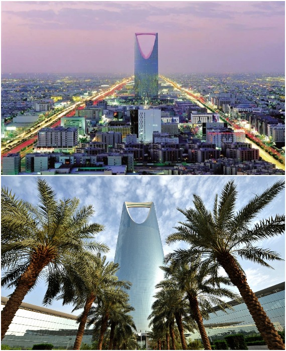 Небоскреб Kingdom Center Tower длительное время был самым высоким зданием в столице и всей Саудовской Аравии (Эр-Рияд).