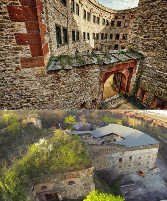 Старинные здания, загадочные руины вызывают повышенный интерес у любителей мистики и паранормальных явлений (Festung Ehrenbreitstein, Кобленц).