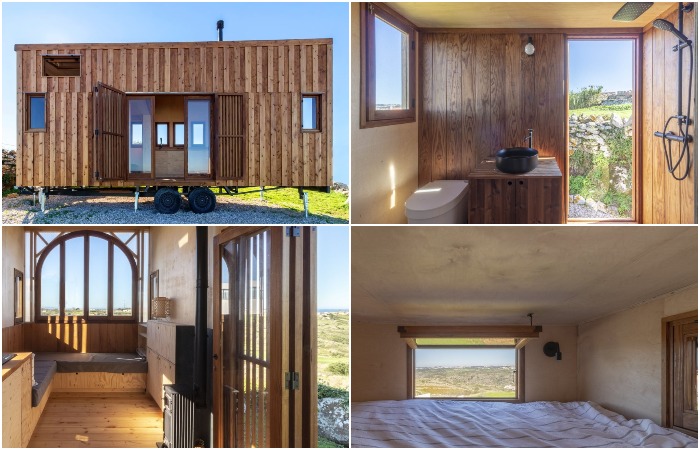 Мобильный дом Vigia полностью изготовлен из древесины.