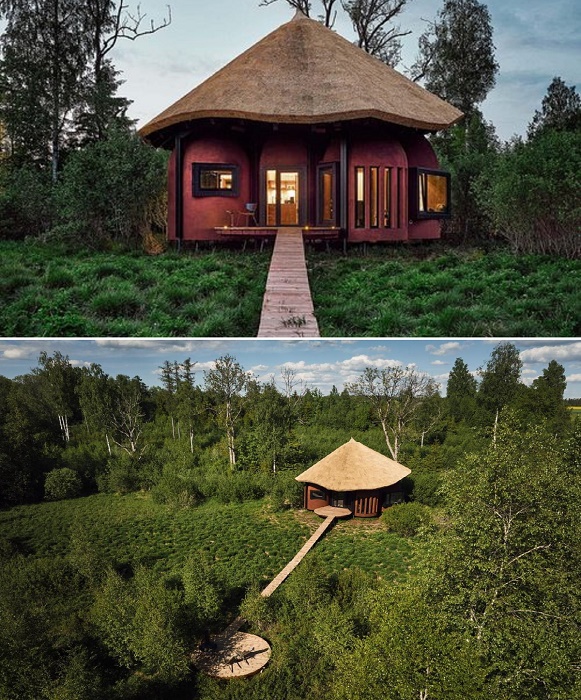 Сказочные домики Nature Villa POKU расположены далеко друг от друга, чтобы гости могли наслаждаться уединением, тишиной и красотой природы (Maidla Nature Resort, Эстония).