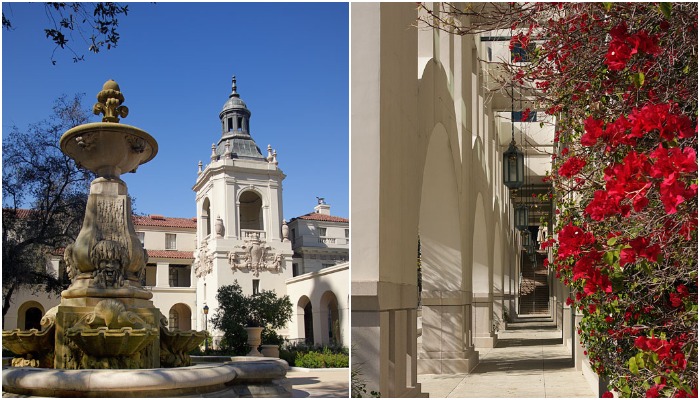 В Pasadena City Hall имеется собственный внутренний дворик, оформленный в лучших традициях итальянской виллы (штат Калифорния).
