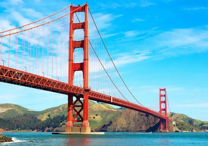 Мост Золотые Ворота стал признанным символом мощи и прогресса Соединенных Штатов (штат Калифорния). | Фото: ihitthebutton.com.