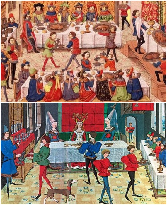 Застолье, обилие еды и питья – вот главная радость жизни в средневековых замках.