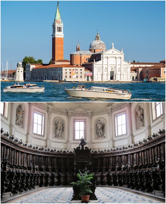 Величественный собор Святого Георгия Победоносца – одно из самых впечатляющих храмовых сооружений Италии (о-в Сан-Джорджо, Венеция).