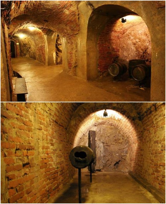 Существует вероятность того, что подземелья использовали не только для хранения товара или продуктов, местные жители спасались в них от угроз (Jihlavské podzemí, Чехия).
