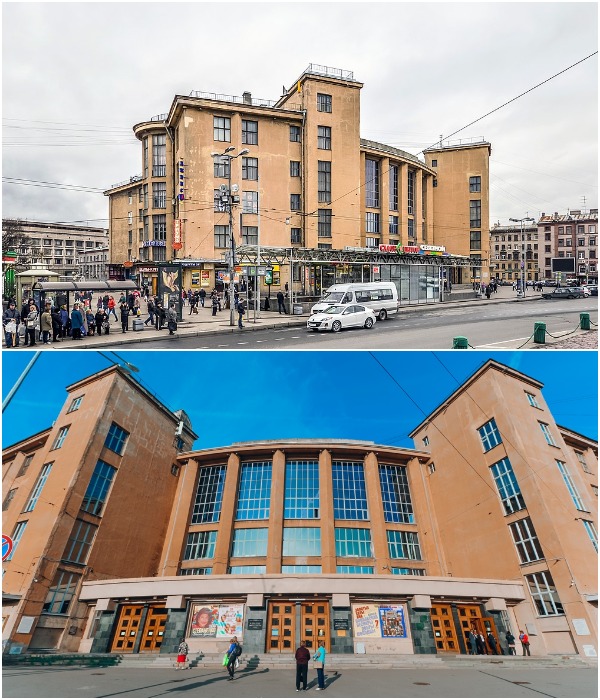 Монументальный образ Дворца культуры имени А. М. Горького стал одним из символов молодой советской архитектуры (Санкт-Петербург).