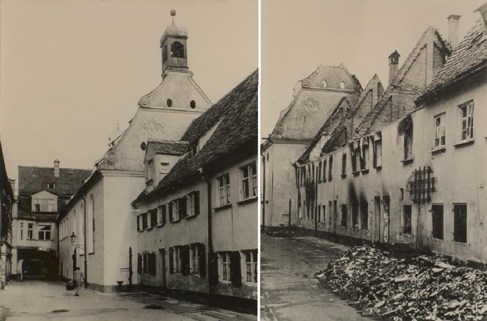 Так выглядела главная улица квартала в начале XX века.