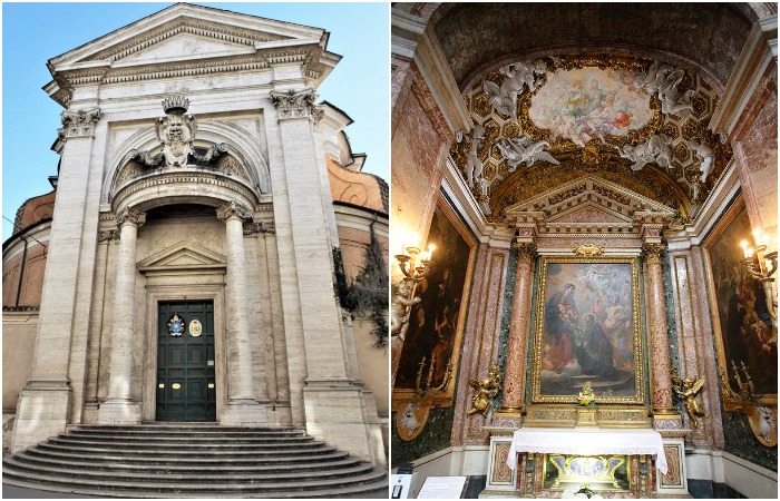 Неординарные формы и богатое убранство интерьера часовни Sancti Andreae in Quirinali свидетельствуют о том, что она была построена в лучших традициях стиля римского барокко (Рим, Италия).