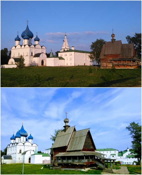  Никольская церковь на территории исторического комплекса Суздальский кремль – это уникальный памятник деревянного зодчества.