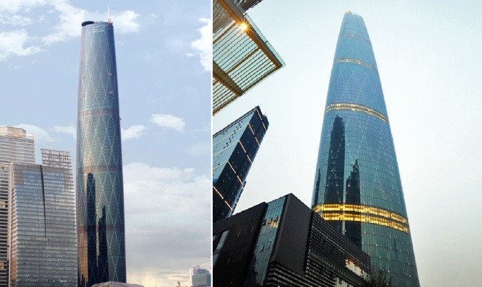 Обустройство внутреннего пространства предопределило форму здания (The Guangzhou Finance Center, Китай).