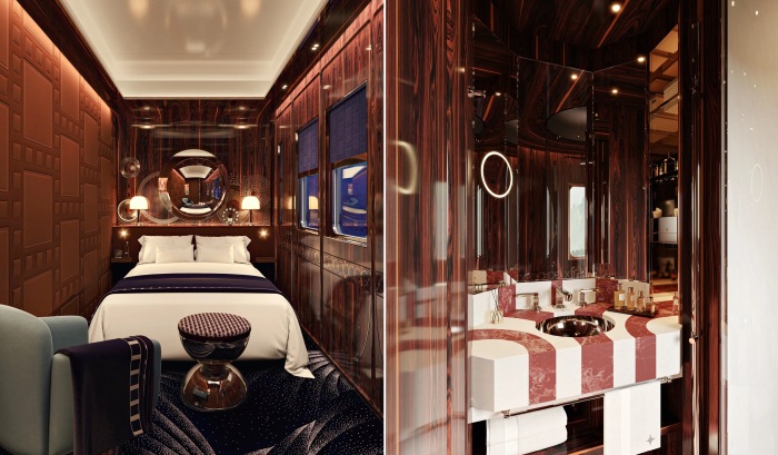 Спальные комнаты все так же источают шик и гламур (Venice Simplon Orient Express).