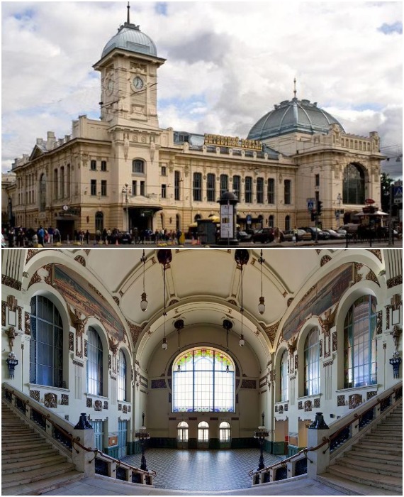Витебский вокзал Санкт-Петербурга – один из самых красивых вокзалов России.