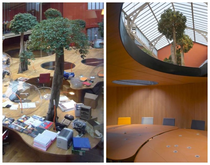 В офисе есть и общие рабочие зоны, и зал для совещаний (Компания Pons&Huot, Франция). 