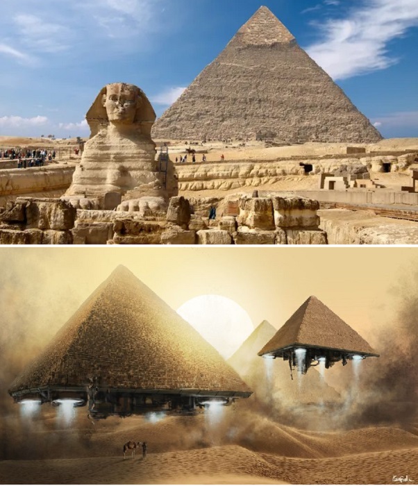 Пирамиды Египта – одно из самых весомых достижений человечества, хотя некоторые оригиналы считают, что без инопланетян здесь не обошлось.