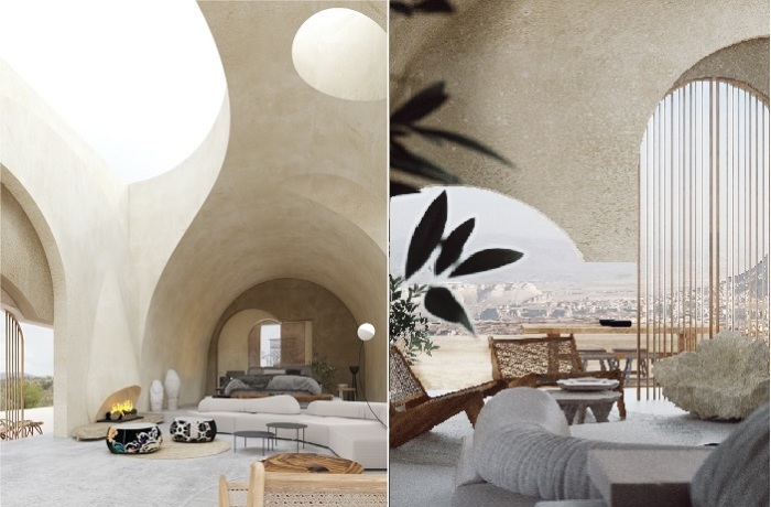 Интерьер СПА-комплекса впечатляет не меньше (концепт GAD Cappadocia Hotel & Spa).