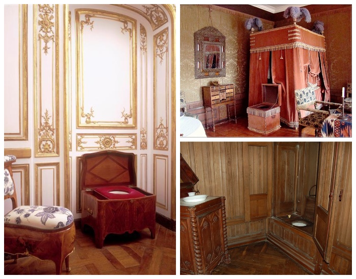 В Лувре и Версале горшки маскировали под любой предмет мебели, чтобы не портить интерьер.