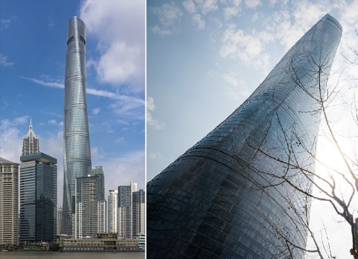 Башня, расположенная в центре финансовой зоны Шанхая, стала самым эффектным украшением горизонта крупнейшего мегаполиса мира (Shanghai Tower, Китай).