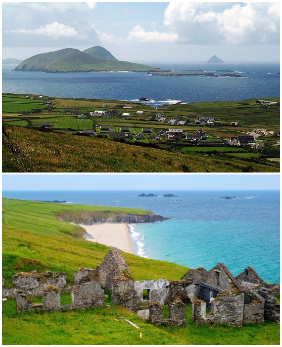 Опустевший архипелаг Бласкет давно стал туристической меккой несмотря на полуразрушенные рыбацкие хижины и отсутствующую инфраструктуру (Ирландия).