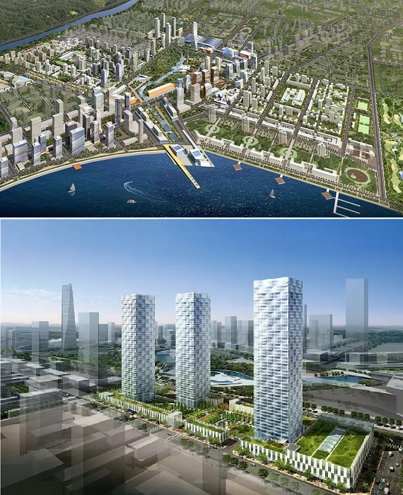 Застройщикам удалось освоить 40 млрд долларов, а вот город заселен лишь на 20% процентов (Songdo IBD, Южная Корея).
